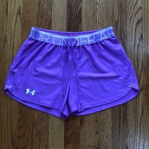 Under Armour purple athletic shorts